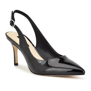 NIB Nine West Menora Slingback Pointed Toe Pump Black -Size: 6